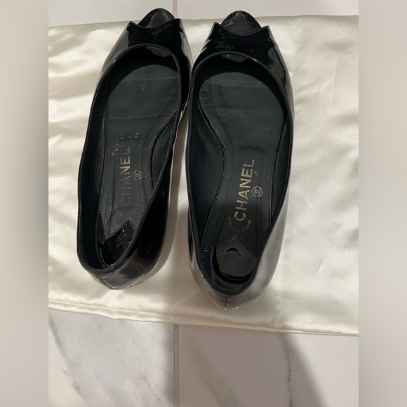 Chanel flats with gold CC - Picture 4 of 6